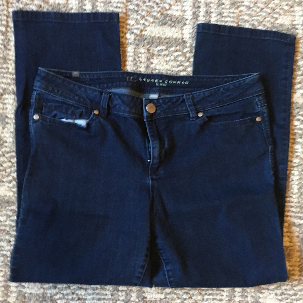 Lauren Conrad Dark Wash Slim Bootcut Jeans